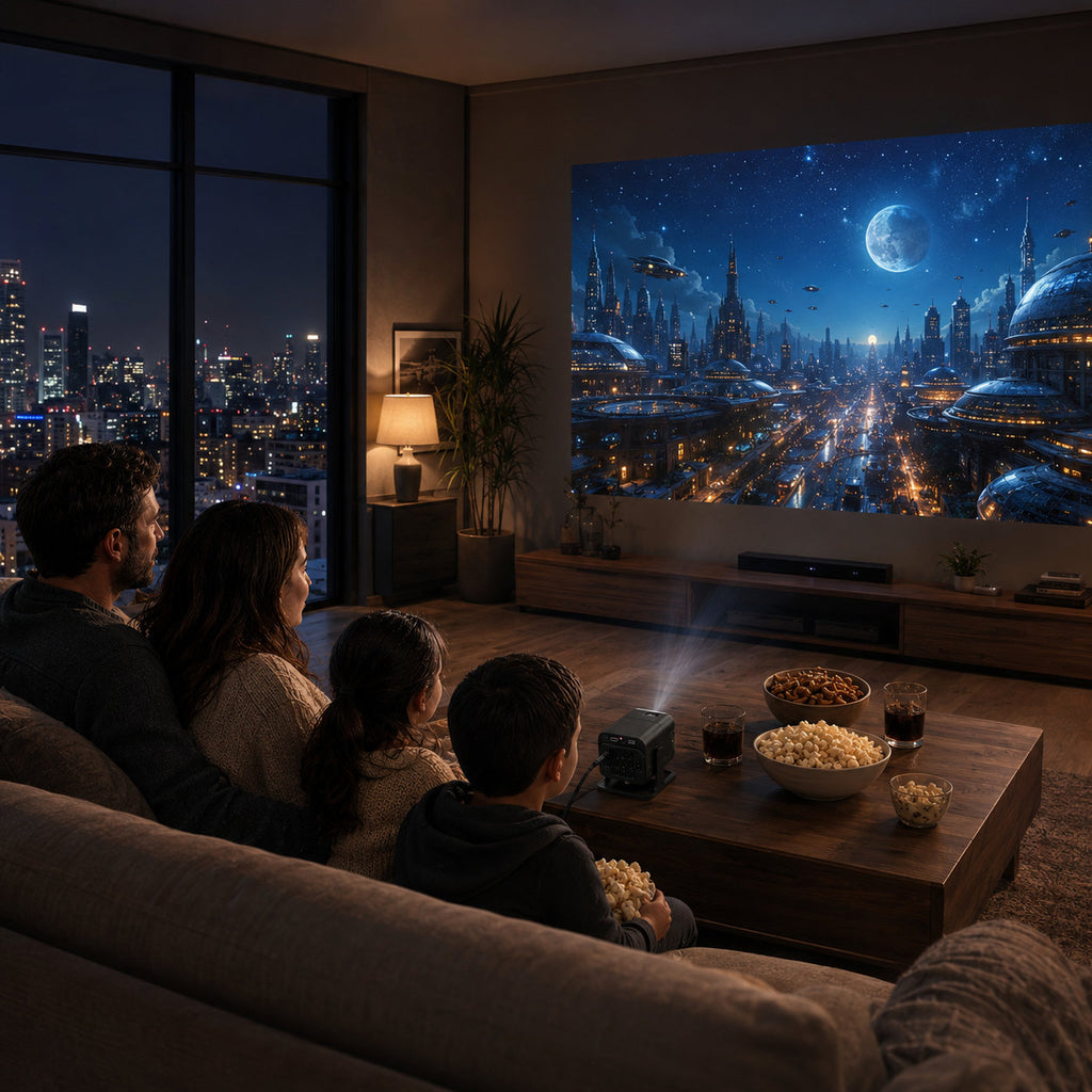 5-in-1 Smarter Heimkino HD LED Projektor