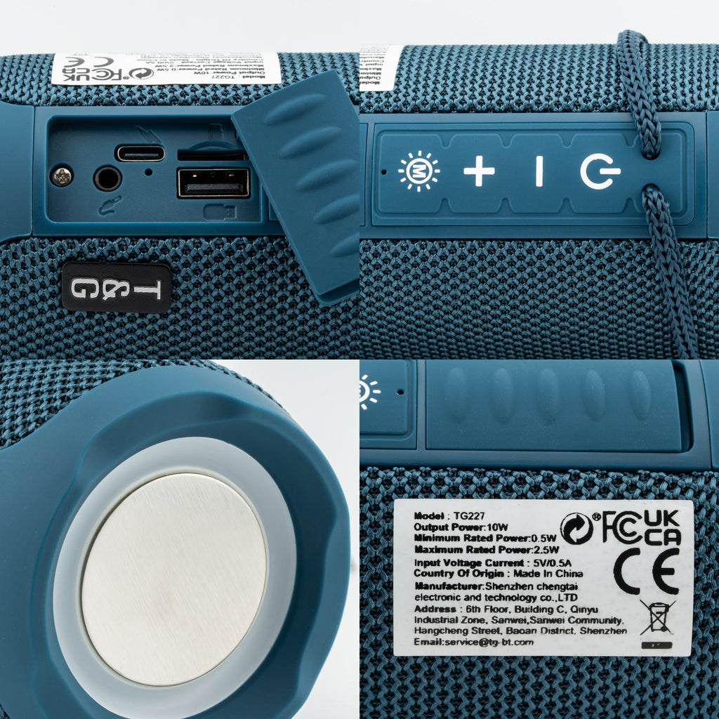4-in-1 Musikbox: Bluetooth-Speaker, Radio, USB/MicroSD & Ambient-Light