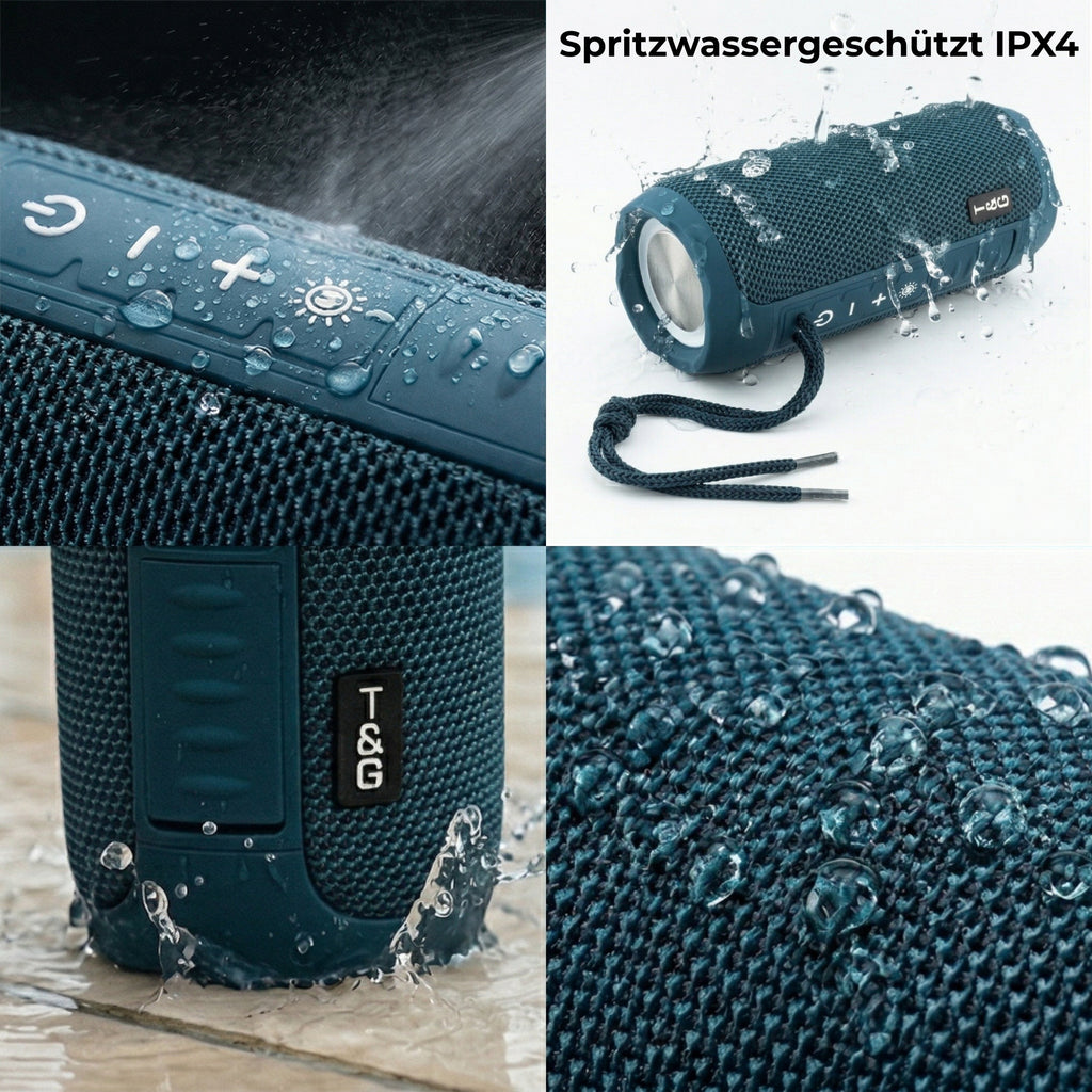 4-in-1 Musikbox: Bluetooth-Speaker, Radio, USB/MicroSD & Ambient-Light
