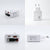 3-in-1 Schnellladegerät mit ausziehbarem USB-C Kabel