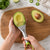 2-in-1 Avocado Edelstahl Messerschneider