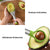2-in-1 Avocado Edelstahl Messerschneider