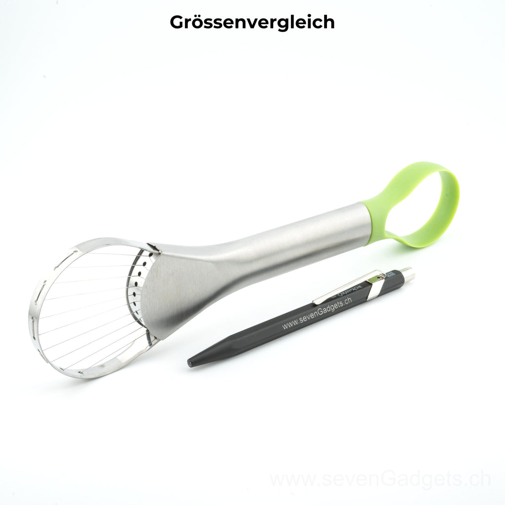 2-in-1 Avocado Edelstahl Messerschneider