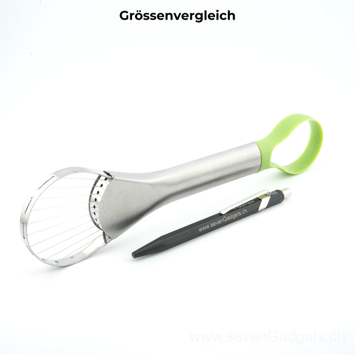 2-in-1 Avocado Edelstahl Messerschneider