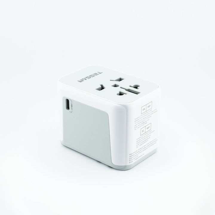 6-in-1 Universal Reiseadapter von TESSAN mit USB &amp; USB-C