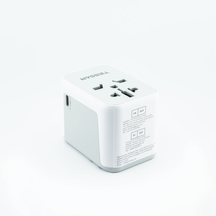 6-in-1 Universal Reiseadapter von TESSAN mit USB &amp; USB-C