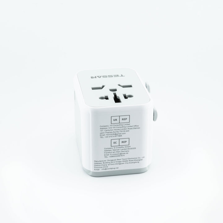 6-in-1 Universal Reiseadapter von TESSAN mit USB &amp; USB-C