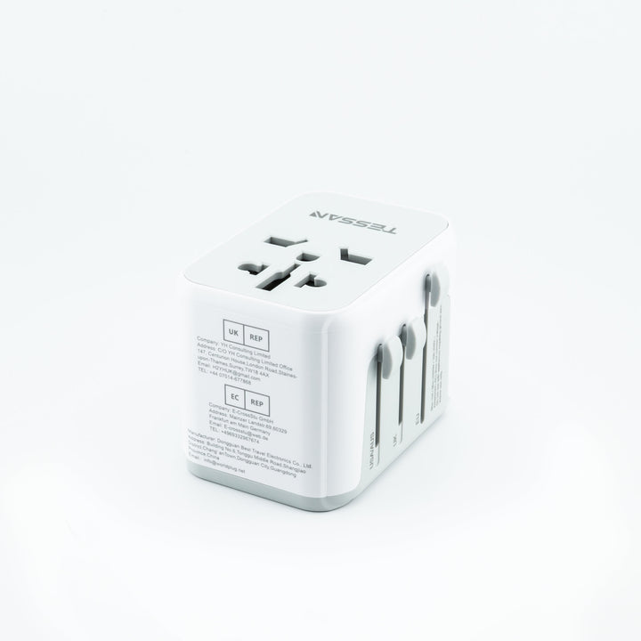 6-in-1 Universal Reiseadapter von TESSAN mit USB &amp; USB-C