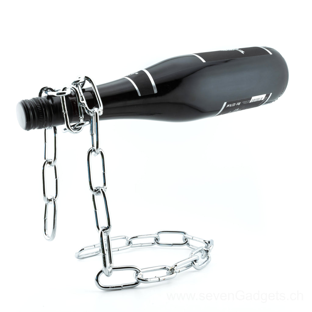 Schwebender Weinflaschenhalter (Kette)