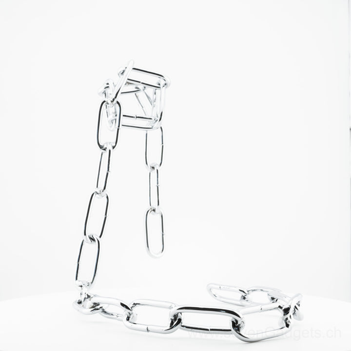 Schwebender Weinflaschenhalter (Kette)