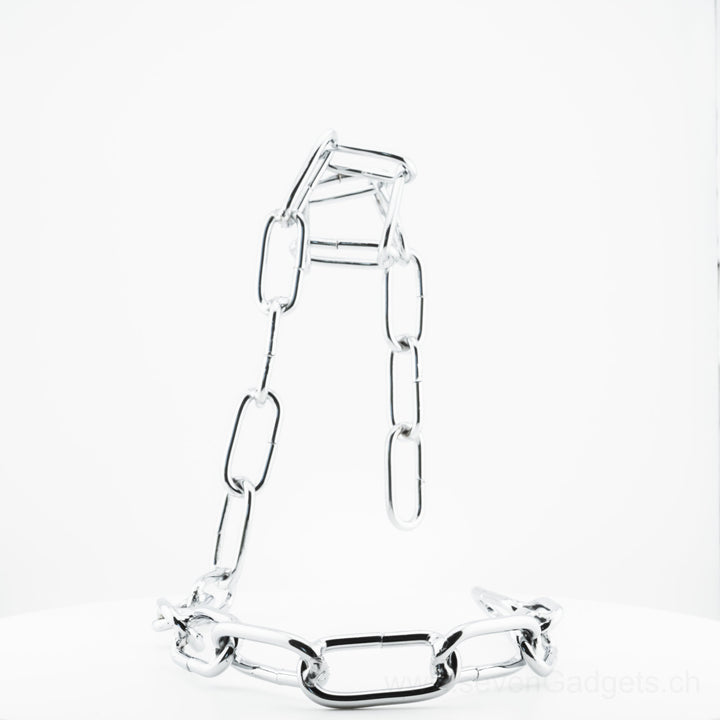 Schwebender Weinflaschenhalter (Kette)
