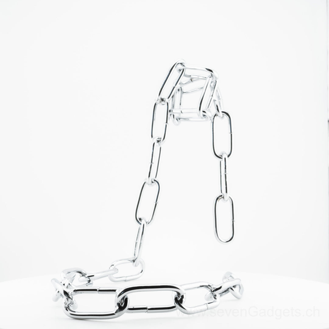 Schwebender Weinflaschenhalter (Kette)