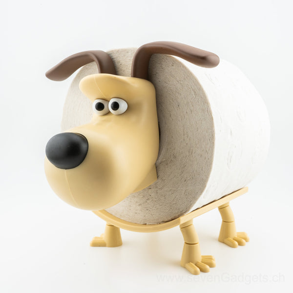 WC-Rollenhalter Hund, 2er Set, Kreative Badezimmer Deko & WC-Papier Aufbewahrung, Lustiges Bad-Gadget