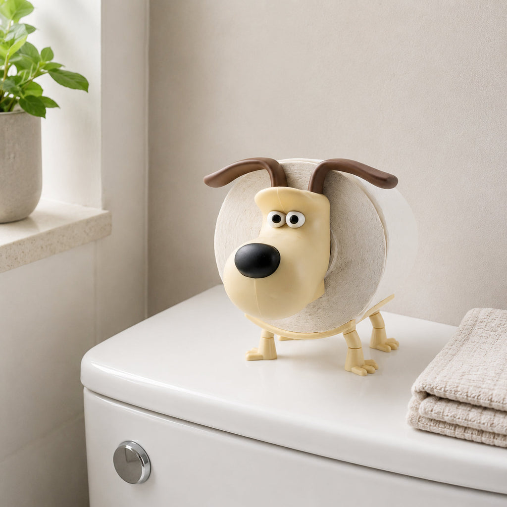 WC Rollenhalter Hund als kreative Bad Deko (2 Stück)
