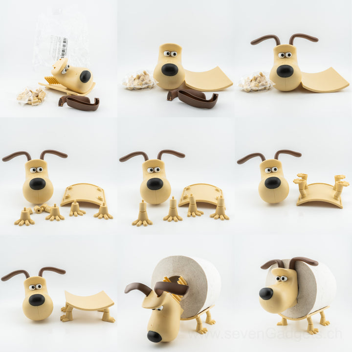 WC Rollenhalter Hund als kreative Bad Deko (2 Stück)