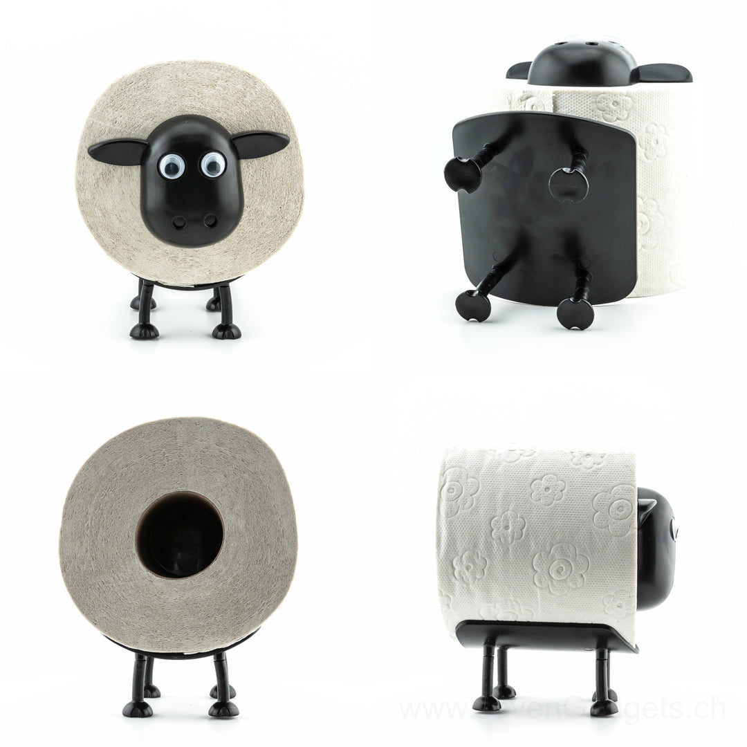 WC Rollenhalter Schaf als kreative Bad Deko (2 Stück)