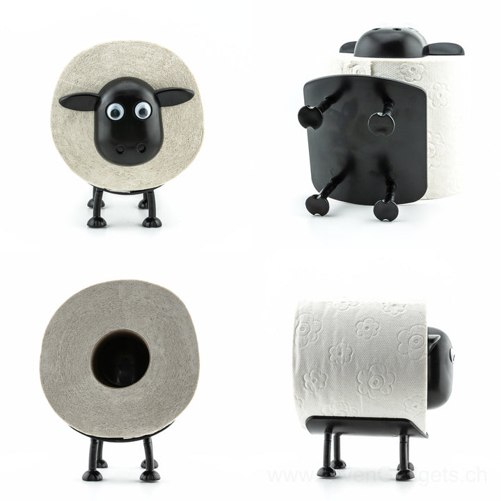 WC Rollenhalter Schaf als kreative Bad Deko (2 Stück)