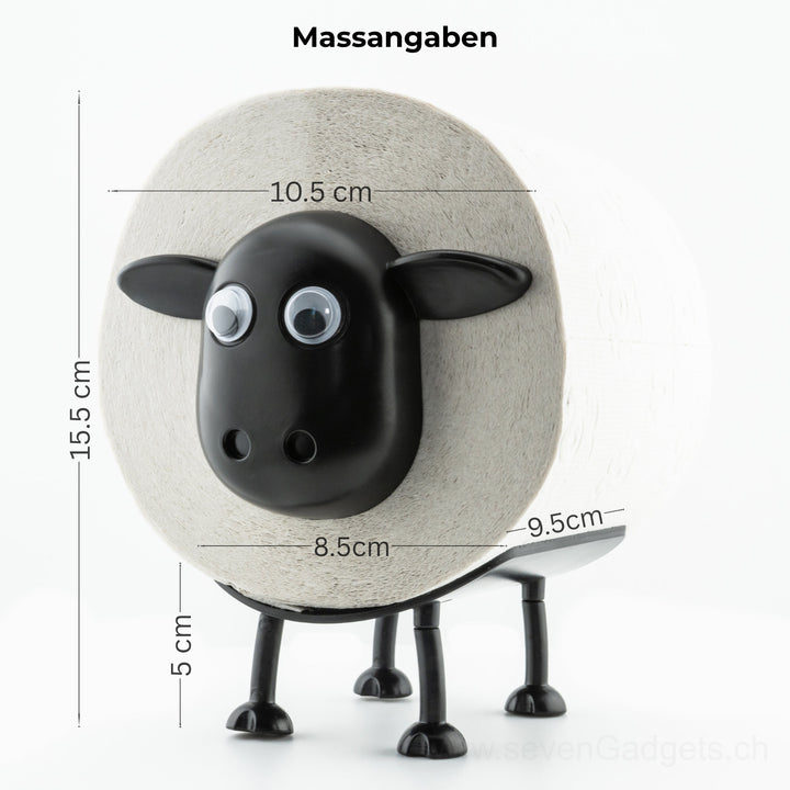 WC Rollenhalter Schaf als kreative Bad Deko (2 Stück)