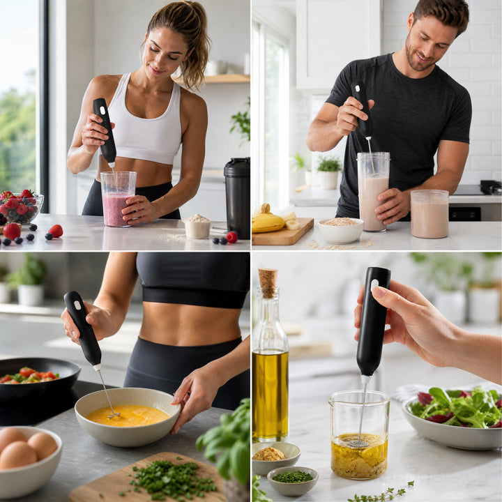 2-in-1 Milchaufschäumer und Handmixer