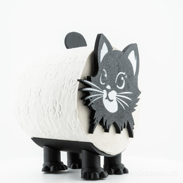 WC Rollenhalter Katze als kreative Bad Deko (2 Stück)