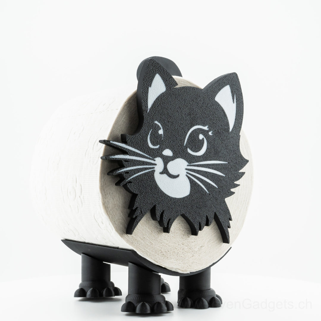 WC Rollenhalter Katze als kreative Bad Deko (2 Stück)