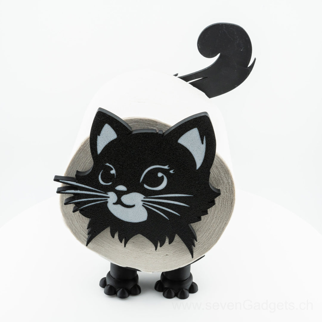 WC Rollenhalter Katze als kreative Bad Deko (2 Stück)