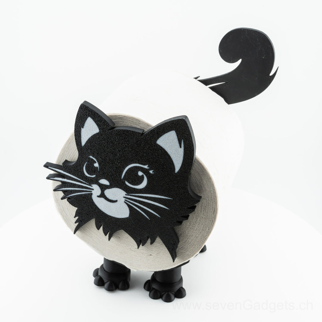 WC Rollenhalter Katze als kreative Bad Deko (2 Stück)