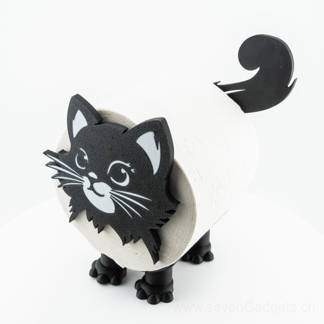 WC Rollenhalter Katze als kreative Bad Deko (2 Stück)