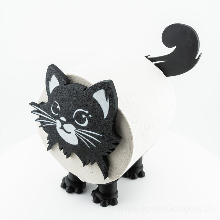 WC Rollenhalter Katze als kreative Bad Deko (2 Stück)