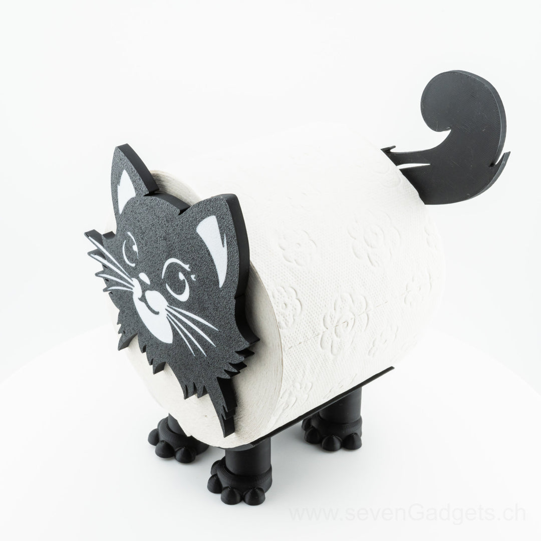 WC Rollenhalter Katze als kreative Bad Deko (2 Stück)