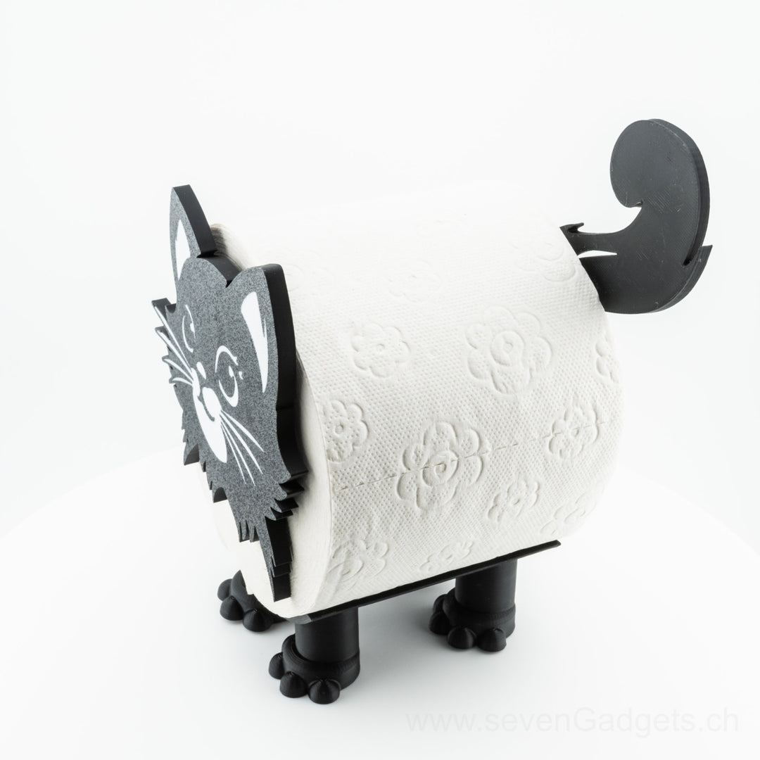 WC Rollenhalter Katze als kreative Bad Deko (2 Stück)