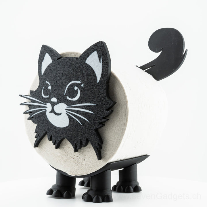 WC Rollenhalter Katze als kreative Bad Deko (2 Stück)