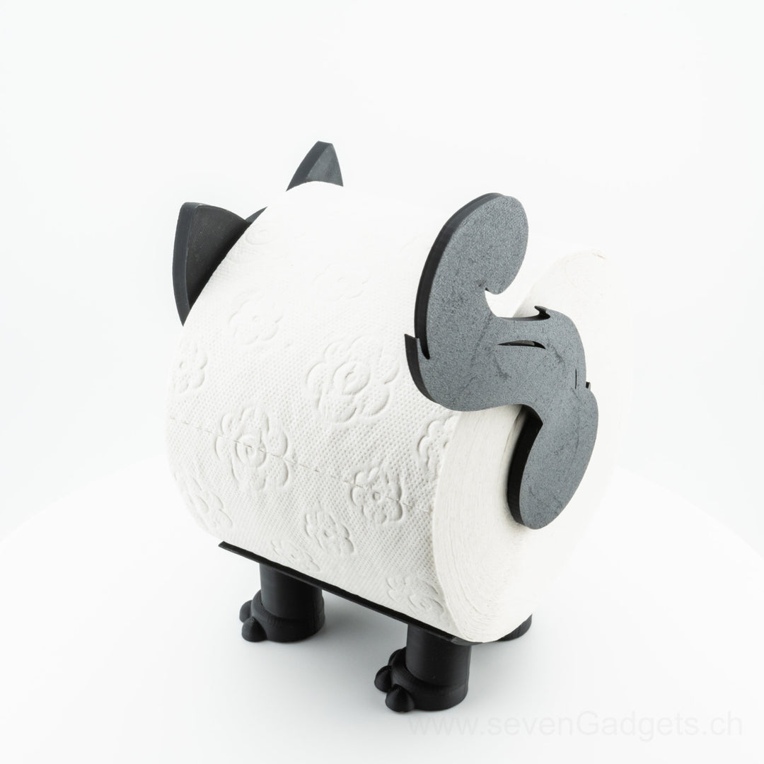 WC Rollenhalter Katze als kreative Bad Deko (2 Stück)