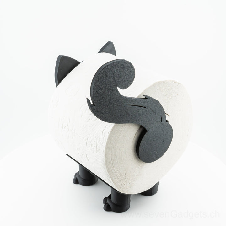 WC Rollenhalter Katze als kreative Bad Deko (2 Stück)
