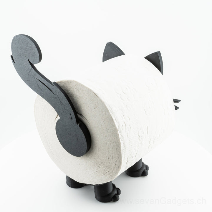 WC Rollenhalter Katze als kreative Bad Deko (2 Stück)