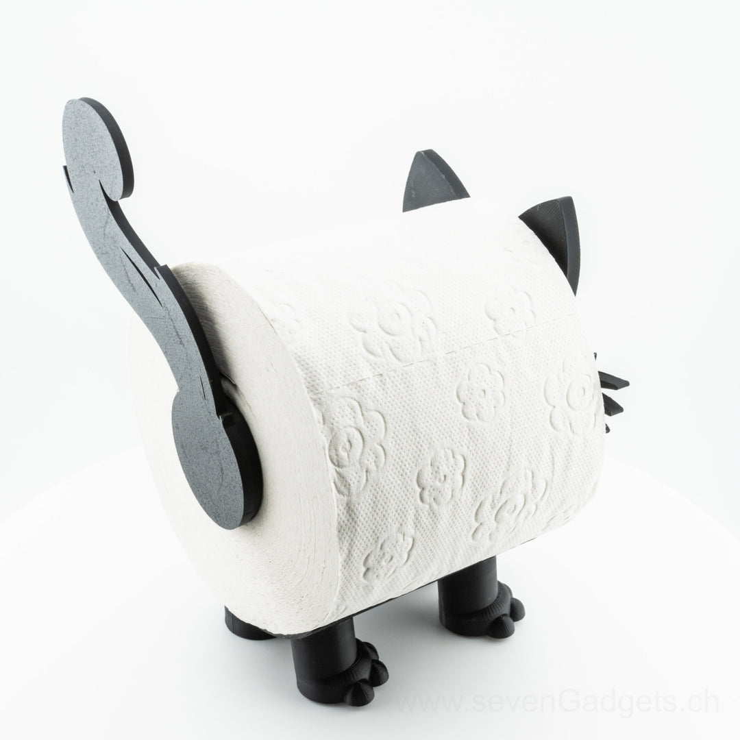 WC Rollenhalter Katze als kreative Bad Deko (2 Stück)