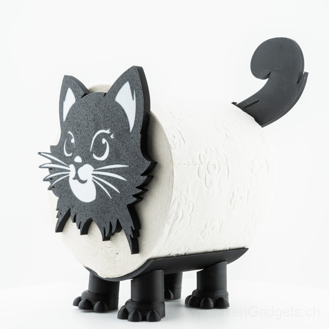 WC Rollenhalter Katze als kreative Bad Deko (2 Stück)