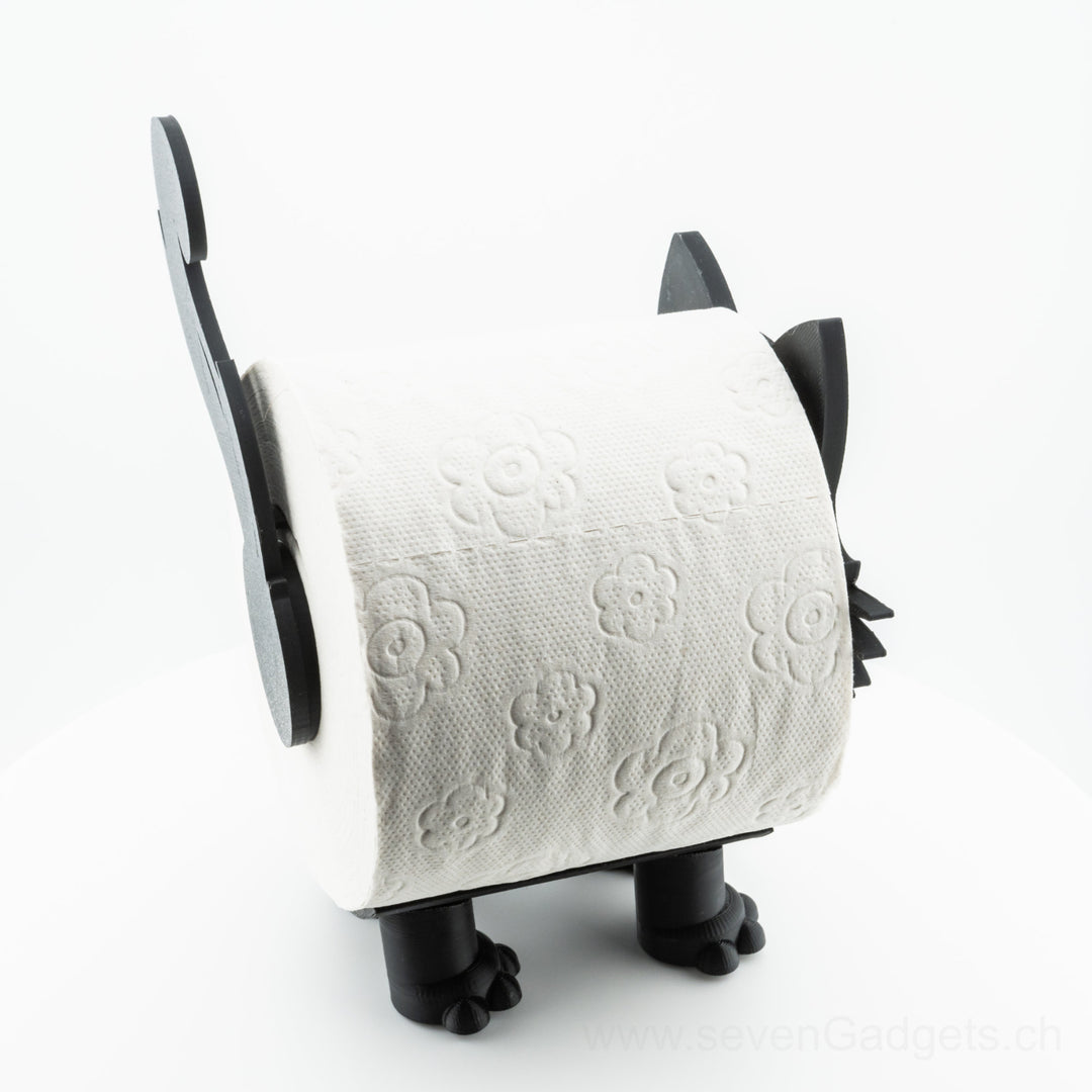 WC Rollenhalter Katze als kreative Bad Deko (2 Stück)