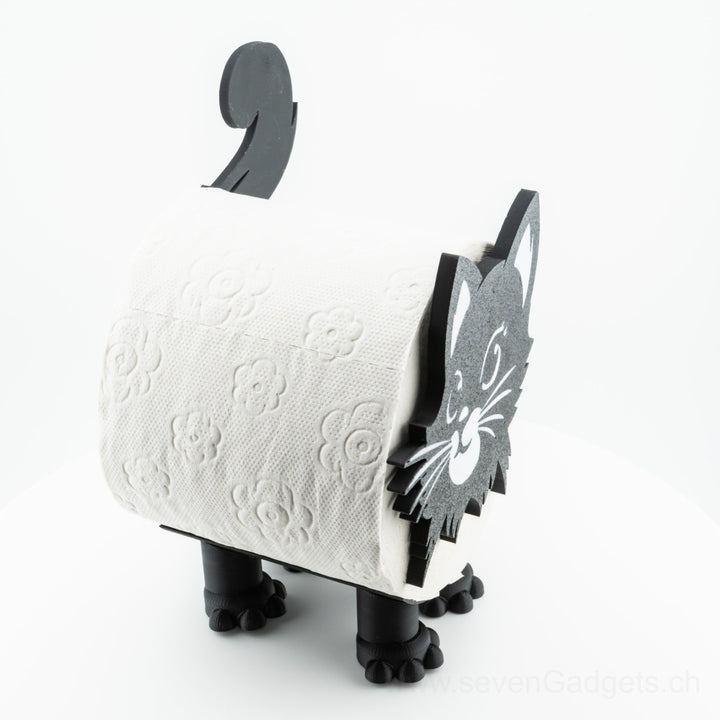 WC Rollenhalter Katze als kreative Bad Deko (2 Stück)
