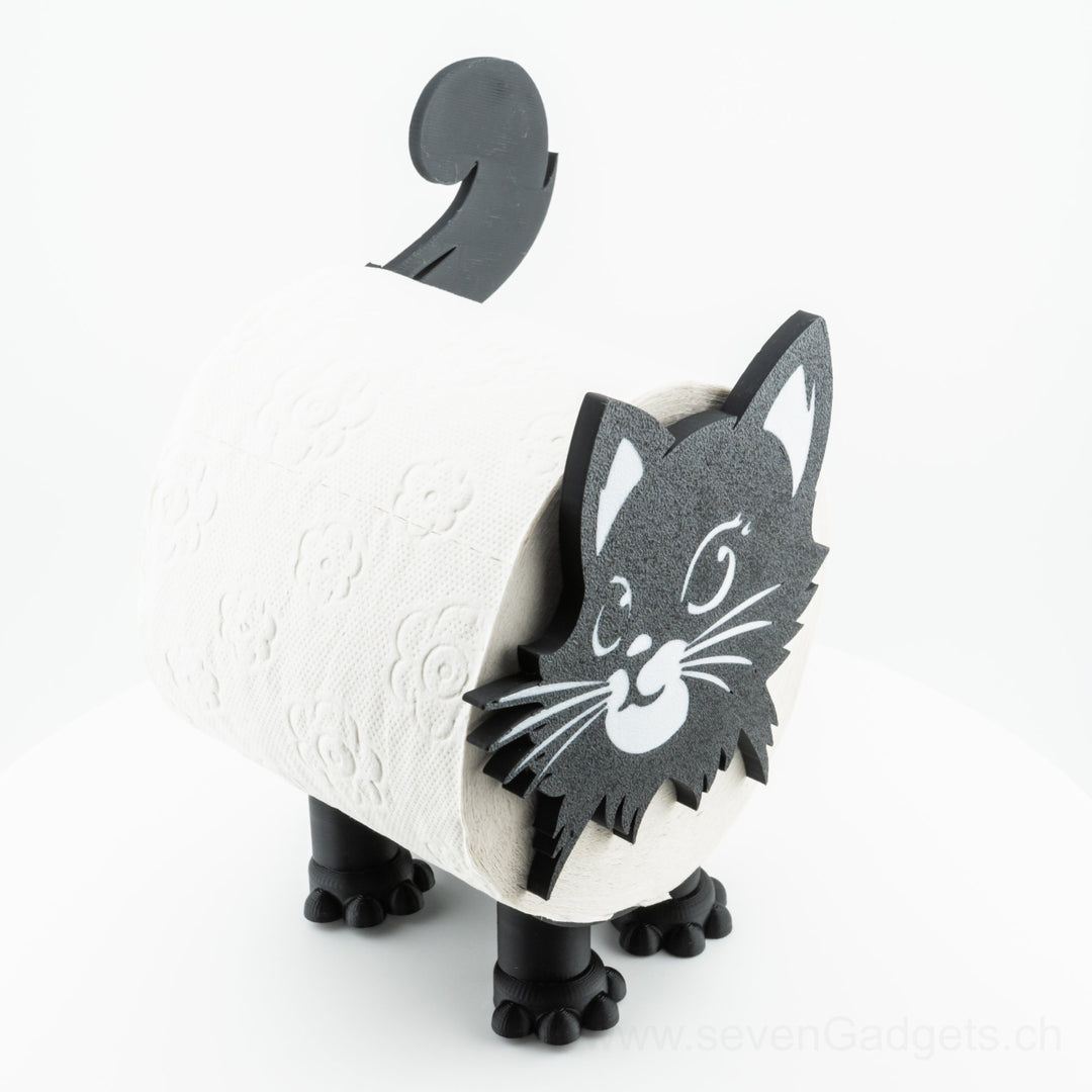 WC Rollenhalter Katze als kreative Bad Deko (2 Stück)
