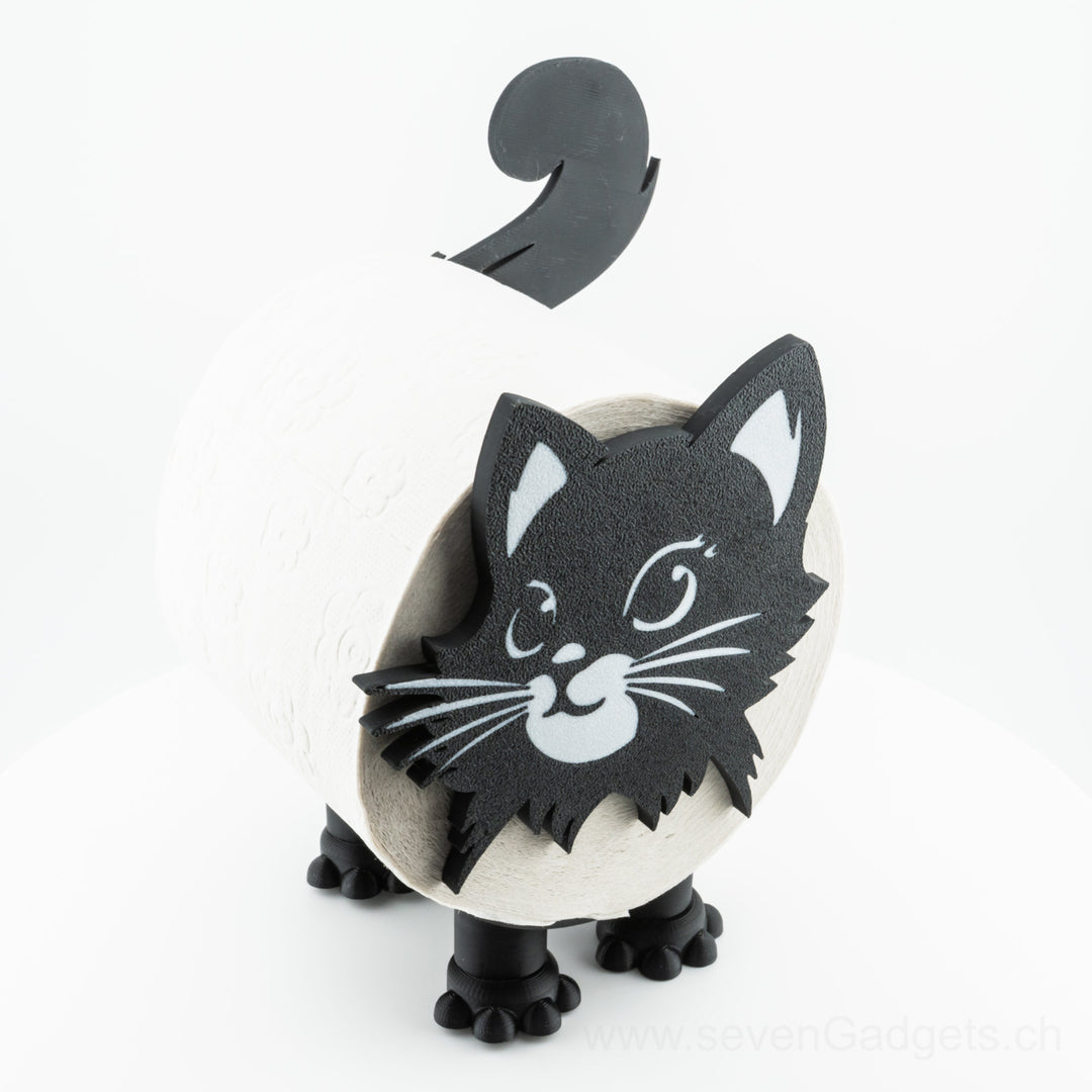 WC Rollenhalter Katze als kreative Bad Deko (2 Stück)