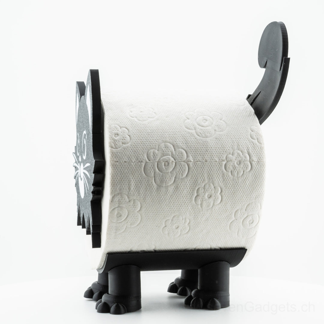 WC Rollenhalter Katze als kreative Bad Deko (2 Stück)