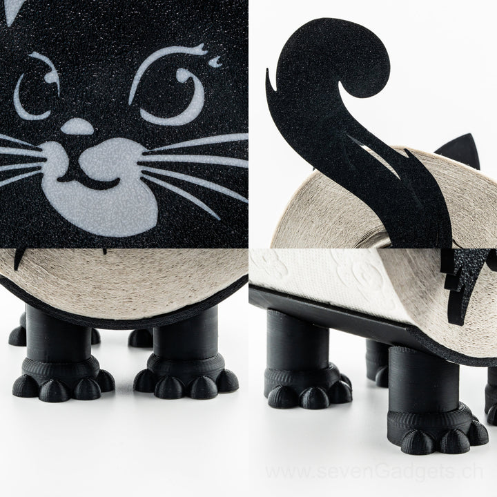 WC Rollenhalter Katze als kreative Bad Deko (2 Stück)
