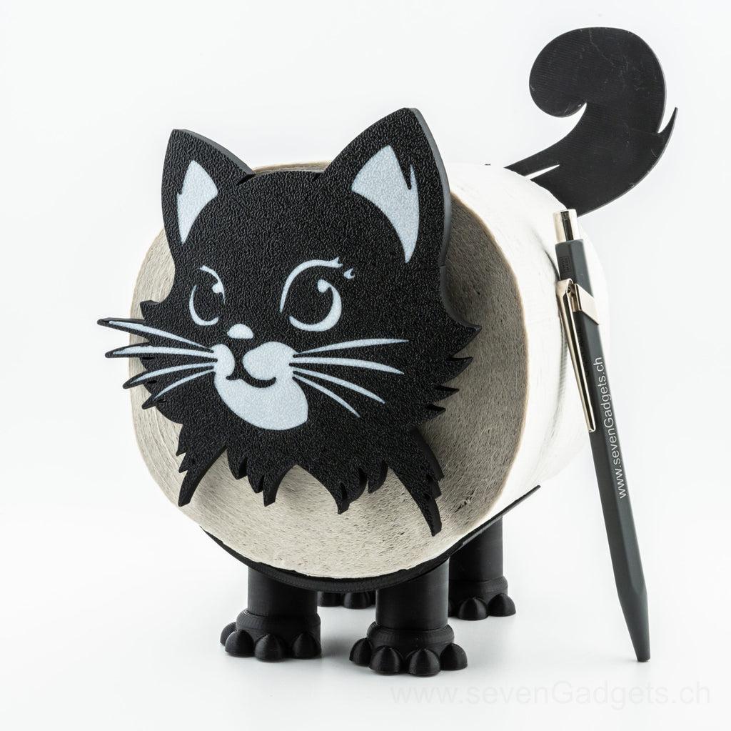 WC Rollenhalter Katze als kreative Bad Deko (2 Stück)