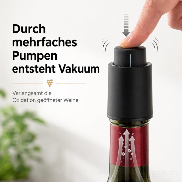 3-in-1 Vakuum Weinverschluss Vakuumpumpe (2er-Pack)