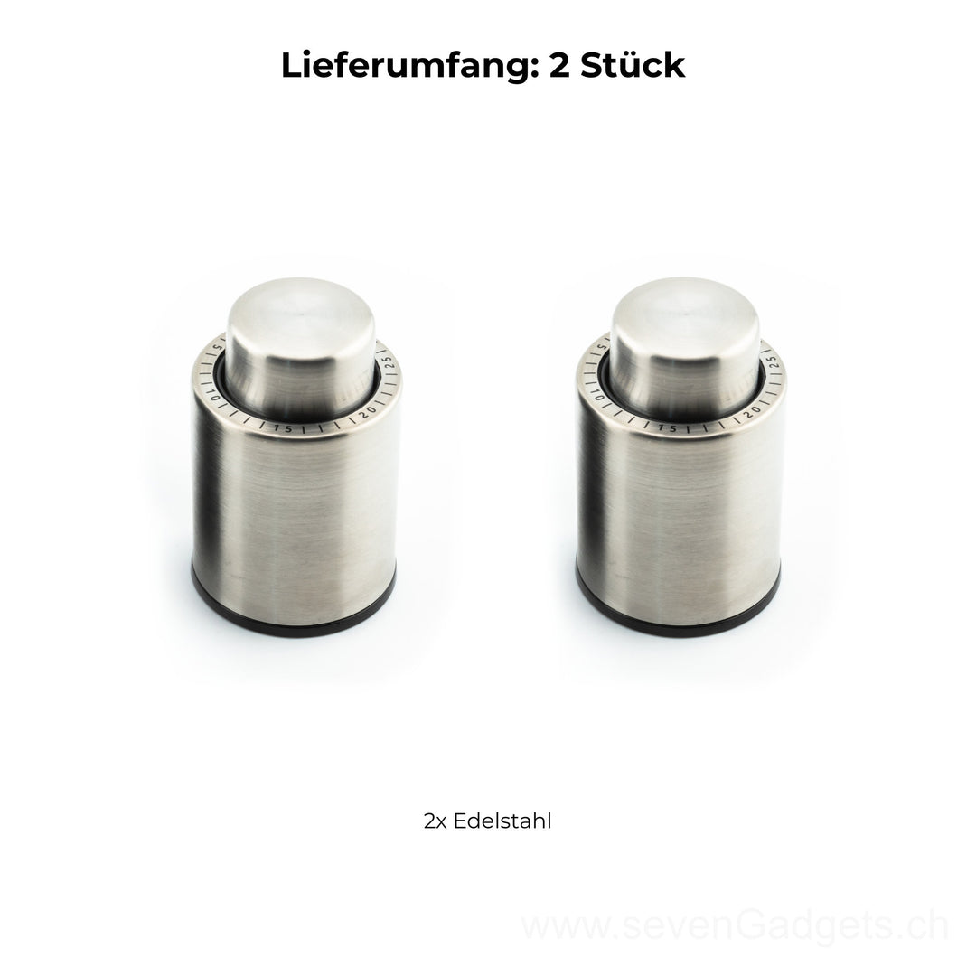 3-in-1 Vakuum Weinverschluss Vakuumpumpe (2er-Pack)