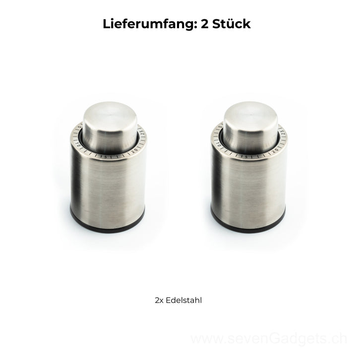 3-in-1 Vakuum Weinverschluss Vakuumpumpe (2er-Pack)