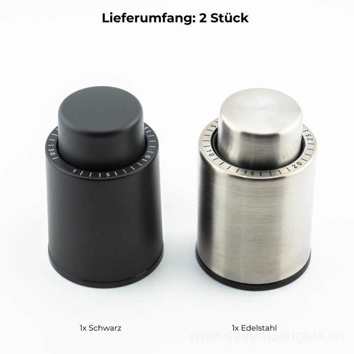 3-in-1 Vakuum Weinverschluss Vakuumpumpe (2er-Pack)