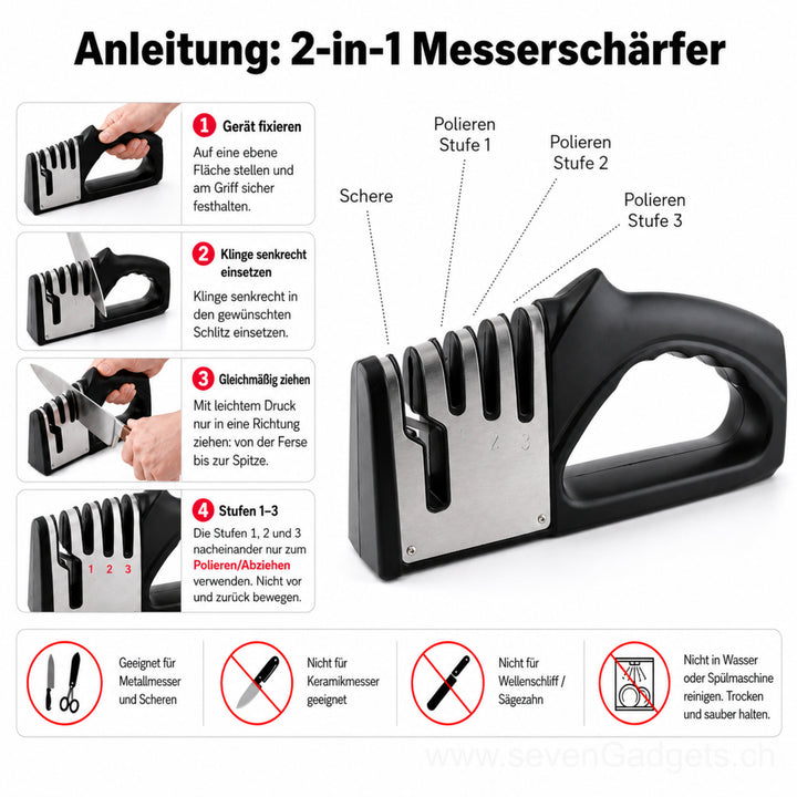 2-in-1 Messerschärfer