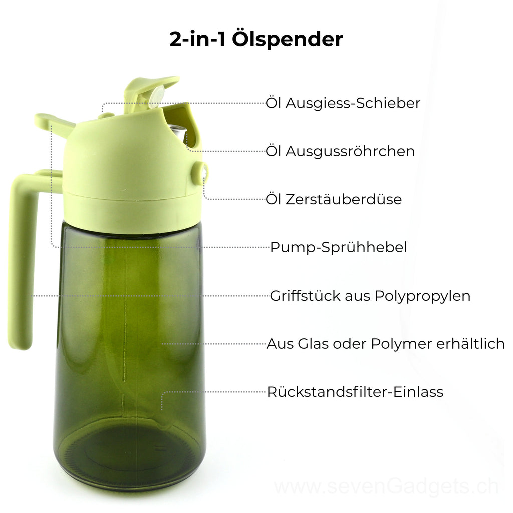 2-in-1 Küchenspray-Ölspender